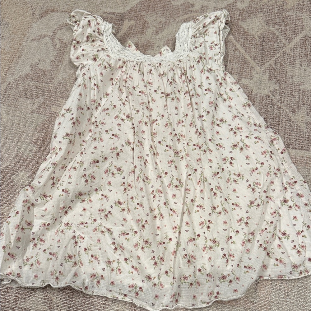 Jamie Kay Cream Floral Kids Dress